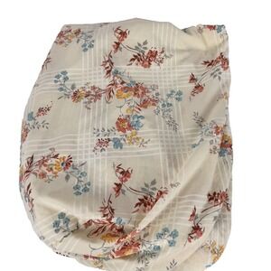 VTG Retro Floral Fitted Queen Bottom Sheet (60x80) Granny Core Made in USA